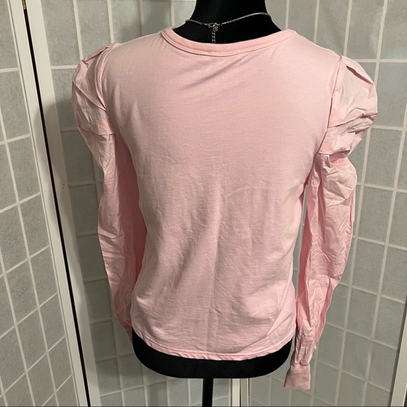 Pink Ruffled Shoulder Blouse - Picture 2 of 3